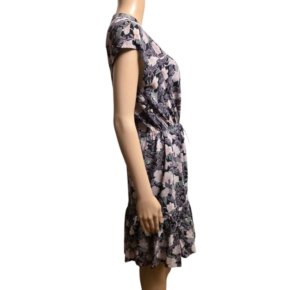 Rebecca Taylor Floral Silk Dress Size 6 - Picture 3 of 13